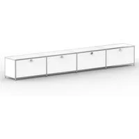 Versee Lowboard TV Board mit 4 Klappen & Schloss, Breite 302 cm (Lowboard für Büro und Home-Office, 1 Lowboard), Robust und langlebig, 50kg belastbar