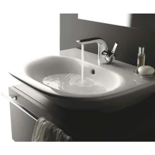 Ideal Standard Melange Waschtischarmatur A4260AA verchromt, mit Ablaufgarnitur