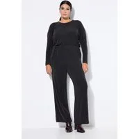 Studio Untold Maxikleid Jumpsuit oversized Glittereffekt weites Bein
