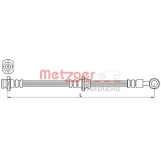Metzger Bremsschlauch vorne Mitsubishi Outlander