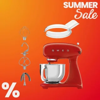 SMEG Küchenmaschine SMF03RDEU - Rot 50's Retro-Style