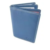 L&B Kartenetui Rindsleder Ausweishülle, RFID-Schutz >2397-Soft< Dokumentenmappe, 9 Kartenfächer + 3 Klarsichtfächer