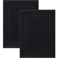 Betz Badematte 2 Stück Badvorleger Premium Badteppich Größe 50x70 cm, unbeschichtet, beidseitig nutzbar, beidseitig nutzbar, Baumwolle, Qualität 650g/m²