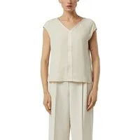 comma Blusenshirt Sommer-Top mit V-Ausschnitt, ärmellos