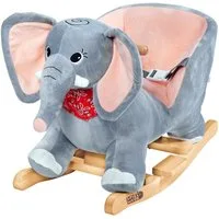 Deuba Schaukeltier Elefant, Schaukelelefant Schaukeltier Wippe Kinder Baby Spielzeug Elefant