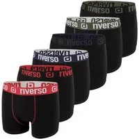 riverso Boxershorts Herren Retroshorts RIVJONNY Unterhosen (Vorteilspack, 6-St) Basic Boxer mit Stretch