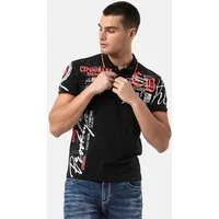 Cipo & Baxx Poloshirt mit markantem Print