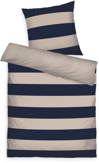 TOM TAILOR HOME Bettwäsche "BOLD STRIPES in Gr. 135x200cm, 155x220cm oder 200x220cm" 2 Stk. new bedroom, mit farbigem Markenreißverschluss
