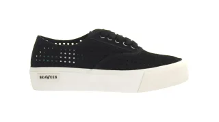 Seavees Legend Sneaker Platform Portal Black Womens Trainer