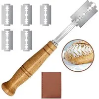 Layba Brotmesser Bäckermesser Set. Mustermalen Teigmesser Backzubehör Teig schneiden