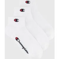 Champion Kurzsocken 3 Pack Quarter Socks (3-Paar) für sportive Aktivitäten geeignet, 3er-Pack