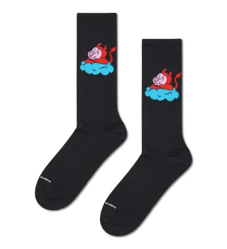 happy socks - Bad Pig Sneaker Sock Schwarz - Gr. - 43.5