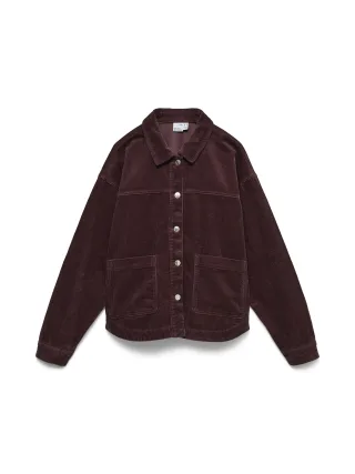 VERO MODA - VMJAMIE LS CORDUROY SHACKET MIX NOOS Winetasting - Gr. - S