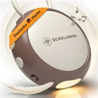 Schallwerk Einschlafhilfe White Noise Machine Babys und Erwachsene Einschlaf- und Durchschlafhilfe (tragbar, Nachtlicht, lange Akku Laufzeit, Timer, Schlaufe)