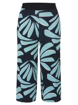 VIA APPIA DUE - Culotte im Plissee-Look blau - Gr. - 52