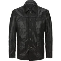 MILESTONE Lederjacke MSArturo Fieldjacke aus handgewachstem sehr dünnem Lammleder