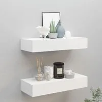 tinkaro Wandregal Wand-Schubladenregale 2 Stk. ARTANA Holz Schwebewandregale, 1-tlg.