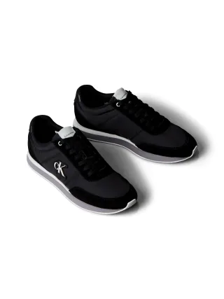 Calvin Klein Jeans Sneaker "RETRO RUNNER ESS MIX MAT" Freizeitschuh, Halbschuh, Schnürschuh mit Logo-Emblem