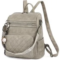TAN.TOMI Cityrucksack Damen Rucksack Wasserdicht Anti-Diebstahl PU Mode Reisen, klein Handtasche Schultertasche 2 in 1 für Reise Outdoor