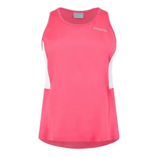 Head - Ärmelloses Oberteil für Damen, Runder Auschnitt, Schmal (Pink)