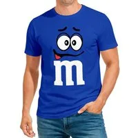 MoonWorks Print-Shirt Herren T-Shirt Fasching Karneval M Aufdruck Gruppenkostüm Verkleidung mit Print