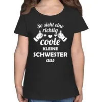Shirtracer T-Shirt So sieht eine richtig coole kleine Schwester aus Kleine Schwester