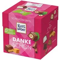Ritter SPORT Schokolade, Ritter Sport Schokowürfel Dankeschön Box Mischung Packung 176g