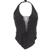 Guru-Shop T-Shirt Goa Top, Psytrance, Bandeau Top, Neckholder Top.. Festival, Ethno Style, alternative Bekleidung