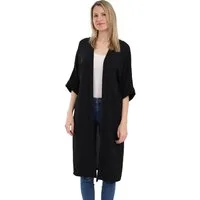 malito more than fashion Cardigan malito Damen Kimono 2342 Kimono Sommer Strand Cover up mit extraweiten Ärmeln Einheitsgröße