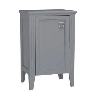 VitrA Valarte Halbhochschrank Breite 54 cm Höhe 83 cm 1 Tür Türanschlag links Grau Matt,62247 62247