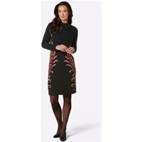 creation L Strickkleid Merino-Lyocell-Strickkleid Langarm Feinstrick