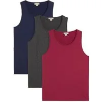 bonprix Tanktop (Packung, 3-tlg., 3er) Regular Fit, Rundhalsausschnitt