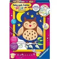 Ravensburger Malen nach Zahlen Niedliche Eule, Made in Europe