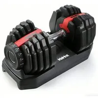 kehot Hantel-Set Verstellbare Hantel 24kg - 15 Gewichtsstufen für Krafttraining, (Kompaktes Kurzhantel-Set mit rutschfestem Griff für Home Gym, Platzsparende Systemhantel mit Siliziumstahl-Kern und Basis), Fitness Hantel für Muskelaufbau Ganzkörpertr
