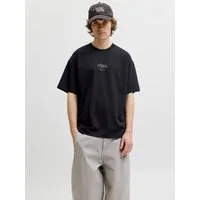 Jack & Jones T-Shirt JJEBARRON STUDIO TEE SS O-NECK SN Baumwollmischung, loose fit