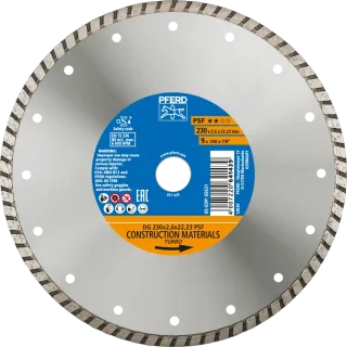 PFERD TOOLS Diamant-Trennscheibe DG PSF für Stein und Beton ZA - 68300050