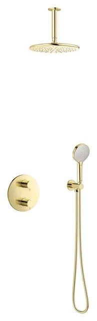 Damixa Silhouet HS 2 - Unterputz Thermostat Duschsystem, Edelmessing PVD, 571247700 571247700