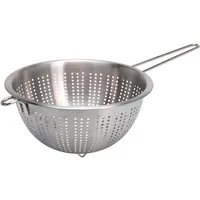 HAC24 Küchensieb Sieb Edelstahl Abtropfsieb Seiher Nudelsieb Salatsieb Metallsieb, Edelstahl, (1-St), Ø 24 cm, mit Griff