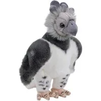 Teddys Rothenburg Kuscheltier Vogel Harpyie grau 27 cm Plüschadler Stofftier (Plüschtier, Stoffharpyie, Stoffadler, Plüschharpyie)