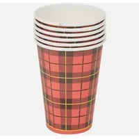 Spectrum Einwegbecher Papierbecher zigzag 200 ml 60 Stück Pappbecher Trinkbecher, 60-tlg.