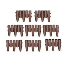HTI-Living Beetumrandung Beeteinfassung Palisade 8-teilig Nessa, LxH: 27.5x24 cm, Set, 8 Module, Beetbegrenzung Beetumrandung