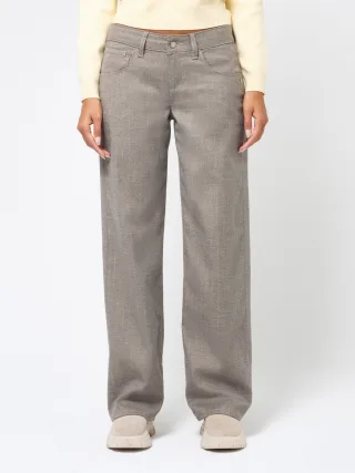 GANG Damen Hosen 94RIVER - comfort straight fit Hose cream stripe