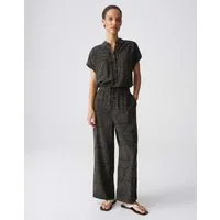 OPUS Jumpsuit Mendie botanical Mit Eingrifftaschen für praktische Alltagslooks