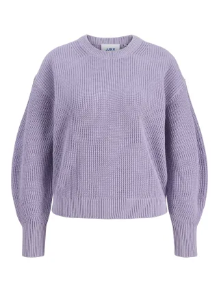 JJXX - JXMILA TWIST CREW NECK KNIT NOOS Purple Rose - Gr. - L