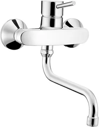 Hansa Spültisch-Einhand-Wandbatterie Hansavantis Style 5253 verchromt 52532107