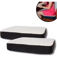Best Direct® Sitzkissen Dualuxe, Gelkissen zum sitzen, Autositzkissen, Sitzerhöhung, waschbar, 47,5x38 cm
