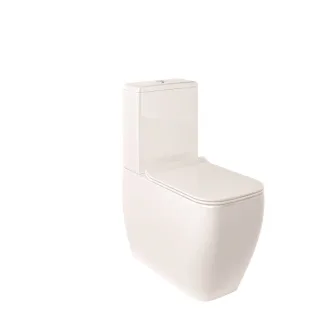 KLUDI-RESA C Spiralflush-Stand-WC 62 cm Universalförmiger Abfluss Weiß glänzend 28WCB0543