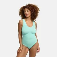 cfab Shaping-Body Tank Bodysuit Sculpting Shapewear mit Slip-Teal Mint-4XL (1-tlg)