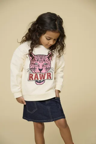 KIDS ONLY - KMGLEOPAULA LIFE L/S LOOSE PULLO BRU SWT - Gr. - 98
