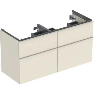 Geberit iCon Unterschrank für Doppel-Waschtisch, 4 Schubl. 502309JL1